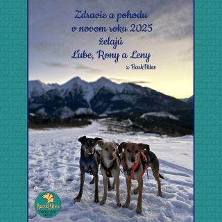Nový rok 2025 plný zdravia a pohody vám želá celý tím Barkbites 🐾❄️